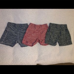 Spandex shorts, pack of 3